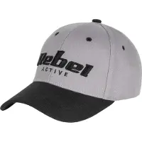 Rebel Active - Lichtgrijze Pet - Maat M - Gebogen Klep - Ademend