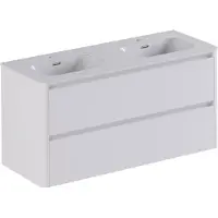 Thebalux Exclusief Sunny greeploze badmeubelset 120cm met afgeronde zijdes wit