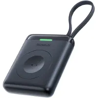 Baseus EnerFill FW11 - Powerbank - Magnetisch Draadloos Opladen - Ingebouwde USB-C Kabel - 1640 mAh - Zwart