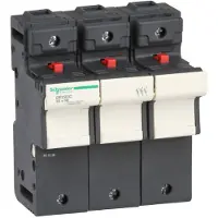 Schneider Electric TeSys 3P Zekeringhouder 125A 22x58mm - DF223C [2 Stuks]