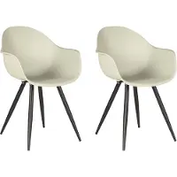 Label51 - Eetkamerstoel Luca - Breeze - 54x58x85cm - Set van 2
