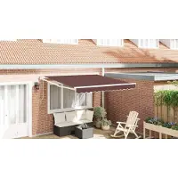 vidaXL Luifel automatisch uittrekbaar 300x250 cm bruin