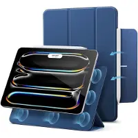 ESR Rebound Magnetic Hoes Geschikt voor iPad Pro 13 (2024/2025) - Magnetische Book Case - Standaard - Sleep/Wake Functie - Blauw