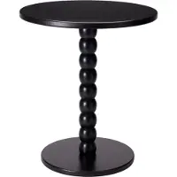 Kärkkäinen bijzettafel liva - zwart - rond - H40 x D35 cm - hout - koffietafel