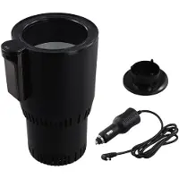 Typecat 12V Auto 2 in 1 Verwarming Koelbeker Warmer Koeler Beker Slimme Bekerhouder Digitaal Display Temperatuur Bekerhouders Zwart