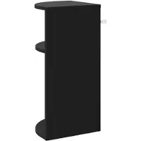 vidaXL Bijzettafel Zwart 29,6 x 29,6 x 60 cm Bewerkt hout