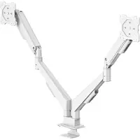 Hama Monitorarm - 2 monitoren - met gasveer - Wit