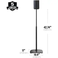 Sanus Sonos Era 100 speakerstandaard - Paar Zwart