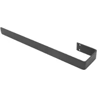 LuxeBath Handdoekhouder 50 cm, handdoekstang voor badkamer en keuken, stalen badhanddoekhouder, antraciet, eenvoudige wandmontage