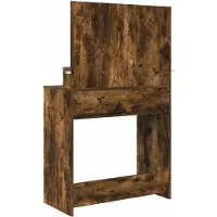 vidaXL Slaapkamer dressoir, gerookt eikenhout, 80 x 39,6 x 135 cm