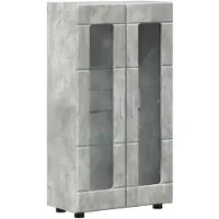 vidaXL Dressoir FLORIN 55,5 x 29 x 100 cm Beton Grijs Bewerkt hout