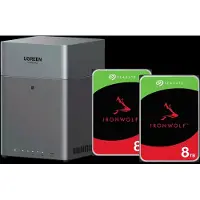 UGREEN NASync DH4300 Plus + Seagate Ironwolf 8TB Duo Pack
