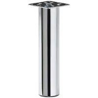 Furniture Legs Europe Stalen meubelpoot chroom rond ø 5 cm en hoogte 20 cm