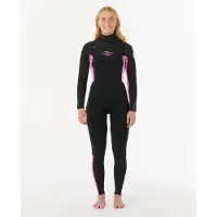 Rip Curl WMS Dawn Patrol Chest Zip 4/3mm - Black/Pink