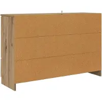 vidaXL Dressoir Artisan Eiken 100 x 30 x 65,6 Bewerkt hout