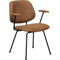 Label51 - Eetkamerstoel Rivano - Bruin - 58x62x82cm - Set van 2