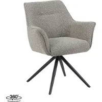 Label51 - Eetkamerstoel Kimora - Grijs - 66x65x86cm - Set van 2
