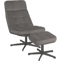 Label51 - Fauteuil Alvar - Grijs - 57x53x83cm