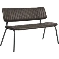 Label51 - Eetkamerbanken Gusto - Donkerbruin - 63x120x81cm