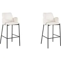 Label51 - Barstoel Joni - Creme - 53x51x107cm - Set van 2