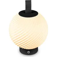 Briloner Globe - Tafellamp oplaadbaar - dimbaar - warm wit licht - Ø18x25cm