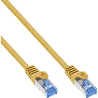 InLine patchkabel, Cat.6A, S/FTP, TPE (LSZH), CCA, geel, 7,5m