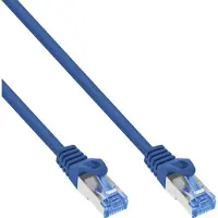 InLine patchkabel, Cat.6A, S/FTP, TPE (LSZH), CCA, blauw, 7,5m