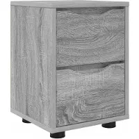vidaXL Nachtkastje Grijs Sonoma 30.5 x 30 x 43 cm Bewerkt hout