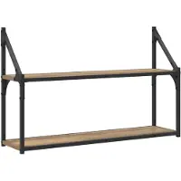 vidaXL Wandplank Muurmontage Artisanaal eiken 80 x 21 x 51 cm