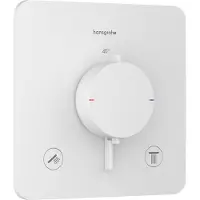 Hansgrohe Ecostat Comfort Q thermostaatkraan, inbouwmodel, voor 2 aansluitingen, matwit