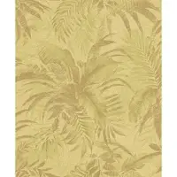 Rasch Vliesbehng Textielcollectie Abaca 229133 Planten met glitter