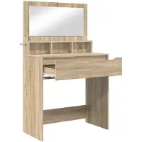 vidaXL Slaapkamerkaptafel, Sonoma-eikenhout, 80 x 39,6 x 135 cm