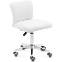 Physa rolkruk met rugleuning - 45 - 59 cm - 150 kg - wit -