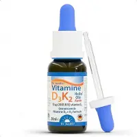 Dr. Jacob's Dr. Jacob’s Vitamine D3K2 Forte Druppels 2000 IU - 50 µg Vitamine D3 & 50 µg Vitamine K2 MK-7 - 600 Doseringen - Vitamine D3 K2 Druppels in MCT Olie - Made in Germany