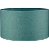 Home Sweet Home lampenkap Canvas 40 - turquoise blauw