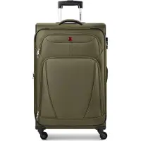 Wenger Beaumont 4 wielen Trolley L 78 cm met uitbreidingsplooi olijf