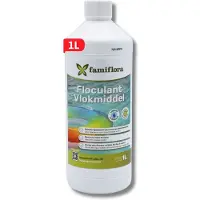 Famiflora Vlokmiddel vloeibaar 1L - vloeibare flocculant voor kristalhelder water! - Vlokt vuil samen zodat je het makkelijk kan verwijderen en water direct helder is