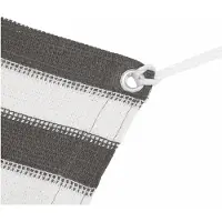 vidaXL Tenttapijt 400x600 cm HDPE antracietkleurig en wit