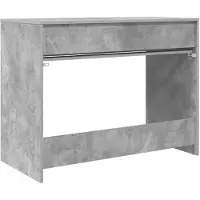 vidaXL Bureau met lade Beton Grijs 100 x 50 x 78 cm Geconstrueerd hout