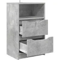 vidaXL Nachtkastje Beton Grijs 40 x 30 x 467 cm Bewerkt hout