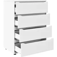 vidaXL Opbergkasten 80 x 48 x 105 cm Bewerkt hout Wit