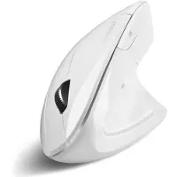 Peiying PERIMICE-813 W Ergonomische muis Radiografisch, Bluetooth Optisch Wit 800 dpi, 1200 dpi, 1600 dpi Ergonomisch