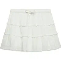 Superdry Cheesecloth Gelaagde Minirok White Grootte: 38
