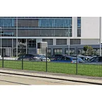 Alberts 677343 Hekpaal met klembeugel | thermisch verzinkt, antraciet geplastificeerd (RAL 7016) | lengte 1500 mm | 60 x 40 mm