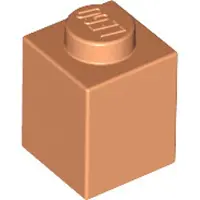 LEGO : 100 stenen (1x1), kleur nougat
