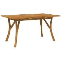 Syfax Tuintafel 150x90x75 cm massief acaciahout