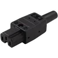 Kaiser Martin C15A Hete Apparaat Aansluiting 155° 10A Zwart - 789/SW [5 Stuks]