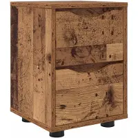 vidaXL Nachtkastje Oud Hout 30.5 x 30 x 43 cm Bewerkt hout
