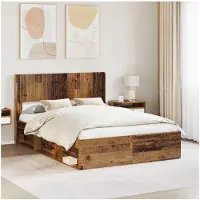 vidaXL Hoofdbord Oud hout PB