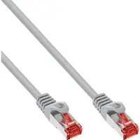 InLine Patchkabel, S/FTP (PiMf), Cat.6, 250 MHz, PVC, koper, grijs, 50m